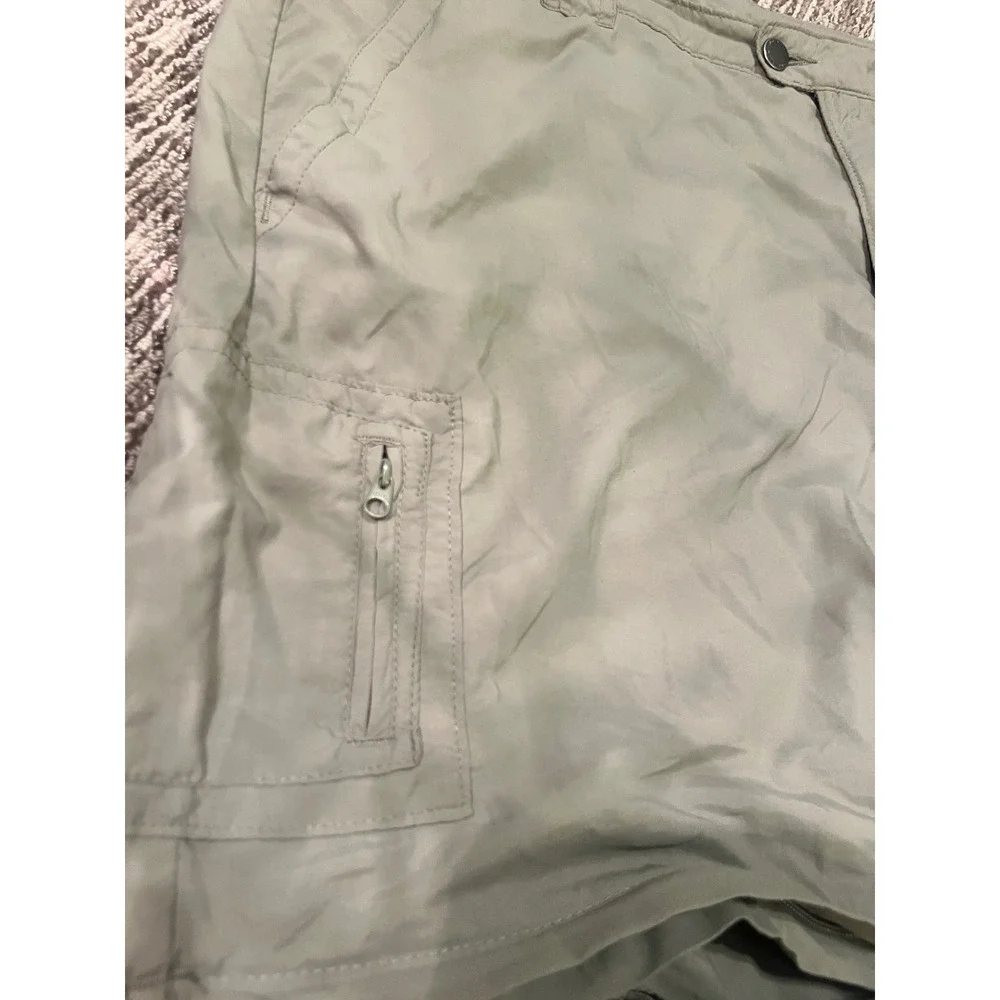 Columbia Titanium Convertible Hiking Pants Mens XL Sage Green Zip Off TL8273
